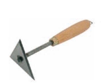 Grattoir triangulaire avec manche en bois - Outils de grattage et décapage .(lot)