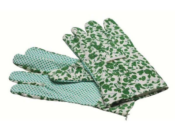 Gant coton jardinnage pastill