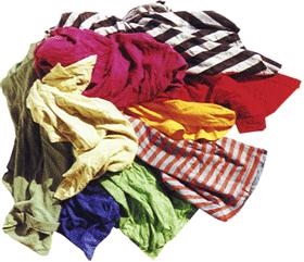 Chiffons INTERLOCK coton couleur/KG - 30B*10 KG