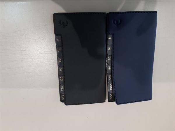 Pochette euro deux couleurs bleu/noir (lot)