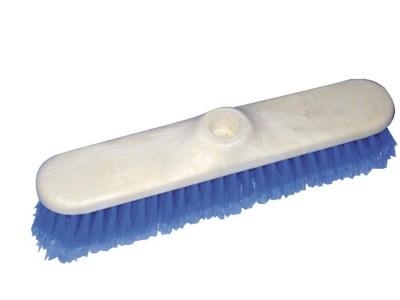 Brosse en bois poil pvc blanc